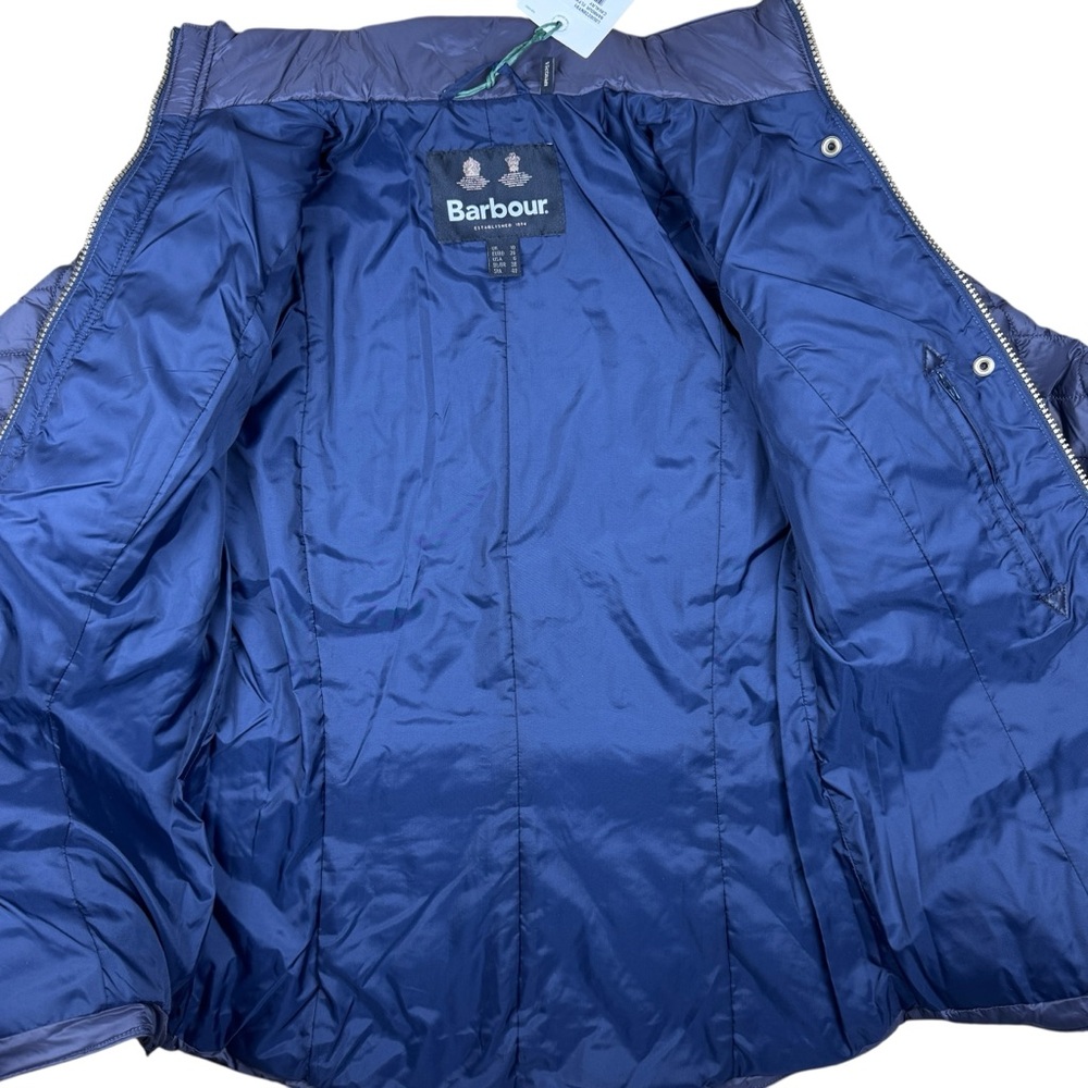 Barbour Flyweight Calvary Quilted Jacket Navy Size 6 (UK 10) NWT - Picture 5 of 13